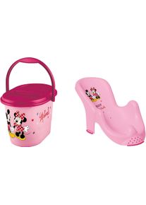 keeeper , Badesitz »Kinderpflege-Set Minnie Mouse«, Badesitz und Windeleimer; Made in Europe , rosa , Baby-Badesitze