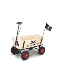 Pinolino® , Bollerwagen »Pirat Jack«, mit abnehmbarem Oberteil , beige , natur-schwarz