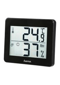 Hama , Thermo-/Hygrometer "TH-130", Schwarz , schwarz