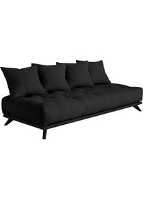 Karup Design , Daybett &raquo;Senza Daybed&laquo;, mit Holzstruktur , grau , dark grey