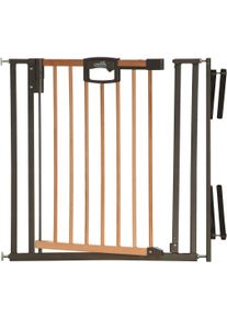 Geuther , Treppenschutzgitter &raquo;Easylock Wood Plus, natur/silberfarben&laquo;, aus Holz/Metall, 84,5-92,5 cm , beige , Schutzgitter