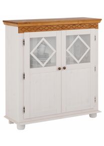 Home Affaire , Highboard &raquo;Kim&laquo;, Breite 95 cm , wei&szlig; , wei&szlig;/honig