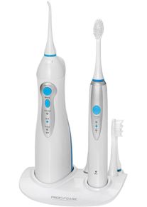 PROFICARE , Mundpflegecenter »PC-DC 3031«, Akku-Dentalcenter 2 in 1 , blau , Inkl. Induktions-Ladestation mit Bürstenaufbewahrung / Düsenaufbewahrung