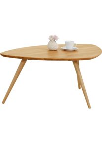 Andas , Couchtisch »Green«, aus Massivholz, Beistelltisch in moderner Form , braun , Wildeiche natur