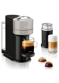 Nespresso , Kapselmaschine &raquo;XN911B Vertuo Next&laquo;, inkl. Aeroccino 3, neuartiges Kapselsystem, 54% aus recyceltem Material , grau , Kaffeemaschine