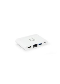 Dicota , USB-C Portable Docking 4-in-1 with HDMI , wei&szlig; , USB-A mit BC1.2 und Daten&uuml;bertragung