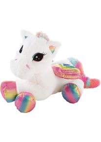 Heunec® , Kuscheltier »Pegasus Rainbow XL, 85 cm«, liegend , weiß , Plüschfiguren