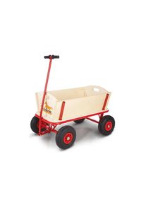 Pinolino® , Bollerwagen »Maxi«, aus Holz mit Profilreifen , beige