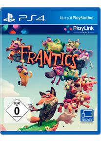 Playstation 4 , Spiel »Frantics« , 2. Smartphones / Tablets jetzt mit demselben WLAN-Netzwerk, in dem die PS4 ist, verbinden. 3. Fertig