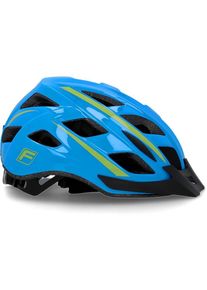 Fischer Die Fahrradmarke FISCHER Fahrräder , Fahrradhelm »Fahrradhelm Urban Montis S/M«, Verstellbarer Innenring-System; mit beleuchtetem Innenring-System , blau , Helm