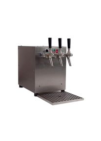 Gluhwein tap - Dispenser - 9kW, met geïntegreerde luchtcompressor, 3-kraans, roestvrijstalen behuizing