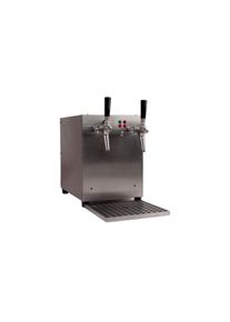 Gluhwein tap - Dispenser - instant drankverwarmer 9kW, met geïntegreerde luchtcompressor, 2-kraans, roestvrijstalen behuizing