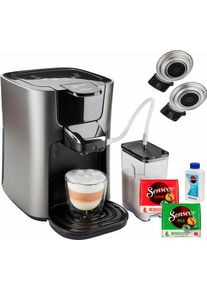 Senseo , Kaffeepadmaschine »HD6574/50 Latte Duo«, inkl. Gratis-Zugaben im Wert von 14,- UVP , grau , Kaffeemaschine