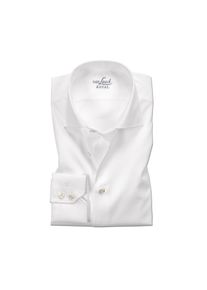 Chemise Premium Royal Van Laack Taylor Fit ou Slim Fit, Slim Fit, manchettes sport, manches de 67 cm de long - 38 cm - Blanc, Baumwolle