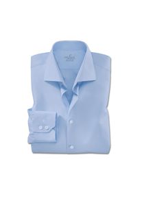 Chemise Premium Royal Van Laack Taylor Fit ou Slim Fit, Slim Fit, manchettes sport, manches de 67 cm de long - 38 cm - Bleu clair, Baumwolle