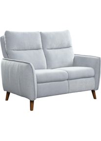 ATLANTIC HOME COLLECTION , 2-Sitzer »Neo«, im skandinavischem Design mit 2 Relaxfunktionen und Taschenfederkern , grau , hellgrau