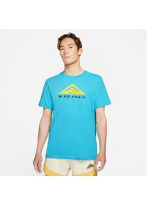 Nike Dri-FIT Short-Sleeve Trail Running T-Shirt - Blue