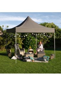 Konifera , Faltpavillon &raquo;Valencia Premium&laquo;, BxT: 300x300 cm, Stahlgestell, mit Aufbewahrungstasche , grau