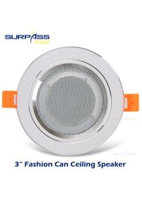 8Ohm 10W Bathroom Moisture-proof Aluminum Can Ceiling Speaker Background Music System Fashion In-ceiling Speaker Sound Quality