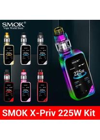 Electronic Cigarette SMOK X-PRIV Kit Box Mod 225W Cigarette Electronique TFV12 Prince Tank Vaporizer Vape E Hookah Pen S168