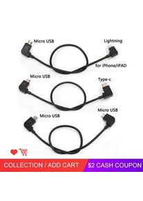 Data Cable For DJI Spark/MAVIC Pro/Mavic 2 Air/Mini Control Micro USB to Lighting/Type C/Micro line for IPhone /Pad For xiaomi
