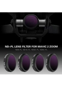 4pcs/set forDJI Mavic 2 Zoom Lens Filter Mavic Camera Lens Filter Kit ND8-PL ND16-PL ND32-PL ND64-PL Filter for DJI Mavic 2 Zoom