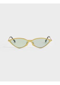 Metal Frame Cat-Eye Sunglasses