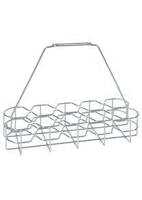 ich-zapfe Glasträger für 10 Gläser | Getränke- & Geschirrkorb aus Metall (verzinkt)