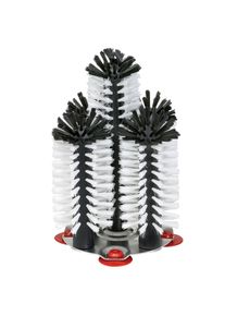 ich-zapfe Spoelborstels, Bierborstels met metalen voet - Delfin, 4 x 18cm + 1 x 25cm