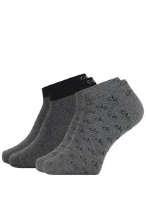 Calvin Klein - 2PACK členkové ponožky gray s logom CK
