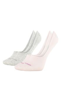 Calvin Klein - 2PACK light pink combo neviditeľné ponožky