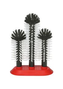 ich-zapfe Spoelborstels, Bierborstels met zuigplaat - 2 x 18cm + 1 x 25cm