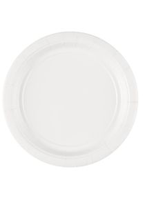 Amscan 8 assiettes en carton Mila blanc 17,7cm
