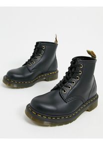 Dr. Martens Dr Martens 101 Vegan 6 eye boots in black