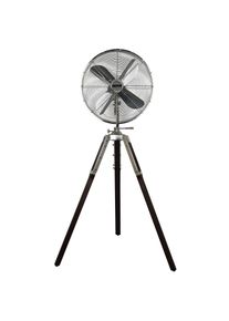 CasaFan Retro Airstyle pedestal fan, stained walnut