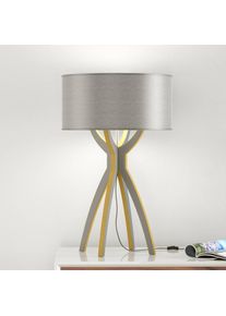 B-LEUCHTEN Body - table lamp, wood, grey