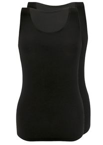 Sassa Mode sassa Dames Onderhemd 'LOVELY SKIN' zwart S