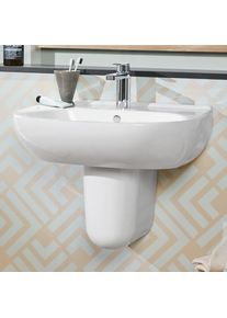 Villeroy & Boch Villeroy & Boch O.novo Lavabo l : 60 P : 49 cm blanc, avec CeramicPlus, 1 trou percé, avec trop-plein 516060R1