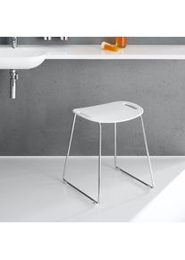 HEWI Universal Tabouret de douche l : 489 H : 507 P : 428 mm chrome/blanc de signalisation 950.51.30098