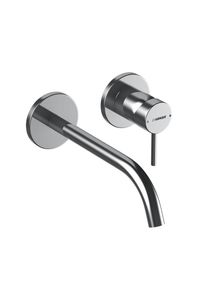 Hansa Public Robinetterie murale de lavabo, bec Ø 19 mm chrome, longueur : 225 mm 57932171