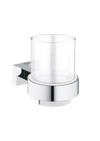 Grohe Essentials Cube Verre avec support l : 72 H : 95 P : 107 mm 40755001