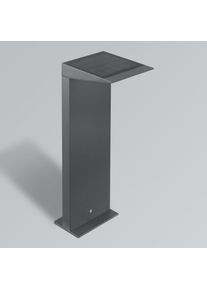 CMD 9021 Solar/AC Borne lumineuse LED avec détecteur de mouvements l : 16,5 H : 65 P : 14 cm, anthracite 9021