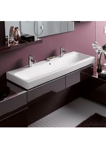 Geberit iCon Lavabo double l : 120 P : 48,5 cm blanc 124020000