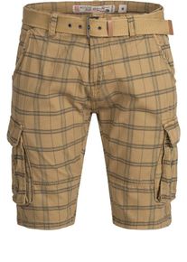 INDICODE JEANS Heren Cargobroek beige / mosterd 31-32