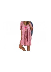 Floral Scoop Neck Smock Summer Dress - 3 Colours & 3 Sizes