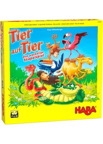 Haba , Spiel &raquo;Tier auf Tier &ndash; Das wackelige Stapelspiel&laquo;, Made in Germany , bunt