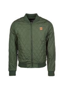 Urban Classics Heren Tussenjas 'Diamond Quilt' olijfgroen S