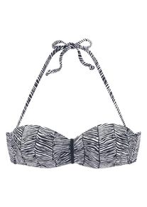 Venice Beach, Damer, Bikinioverdel 'Sugar', Sort / Hvid, St&oslash;rrelse 40