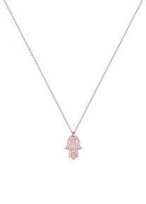 Elli Dames Ketting 'Hamsa Hand' rose-goud 45