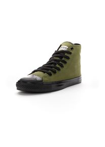 Ethletic Dames Sneakers hoog olijfgroen / zwart 37